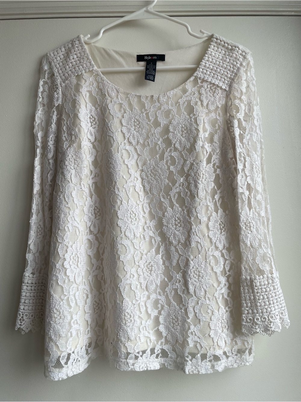 Women's White Lace Top